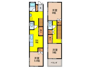 笠屋町貸家の物件間取画像